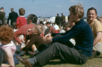 Ulrich Münzer (foreground) and Eddie Holmes (left), probably at Farnborough Air Show